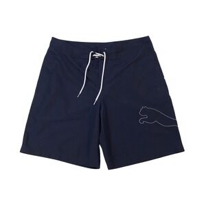 Puma Mens Navy Blue Board Shorts Swim Trunks Cat Logo 806571 Size L
